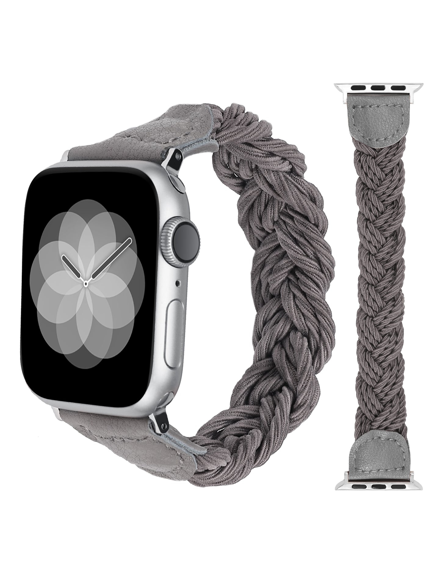 Minyee Compatible with Apple Watch Band Braided 41mm 40mm 38mm 44mm 45mm 42mm 49mm Women, Solo Loop Stretchy Designer Slim Elastic Woven Cute Bracelet for iWatch Ultra 2, Series 9/8/7/6/5/4/3/2/1/SE